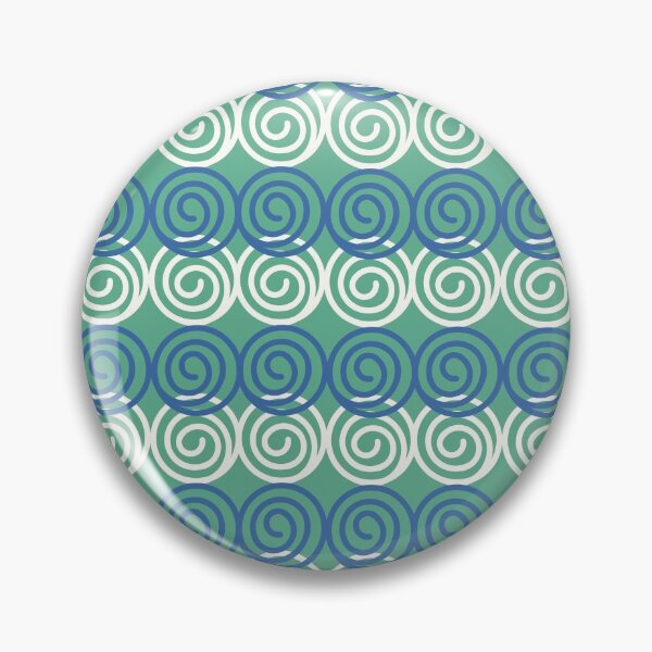 Item preview, Blue and White Swirling Spirals designed and sold by ckylin.