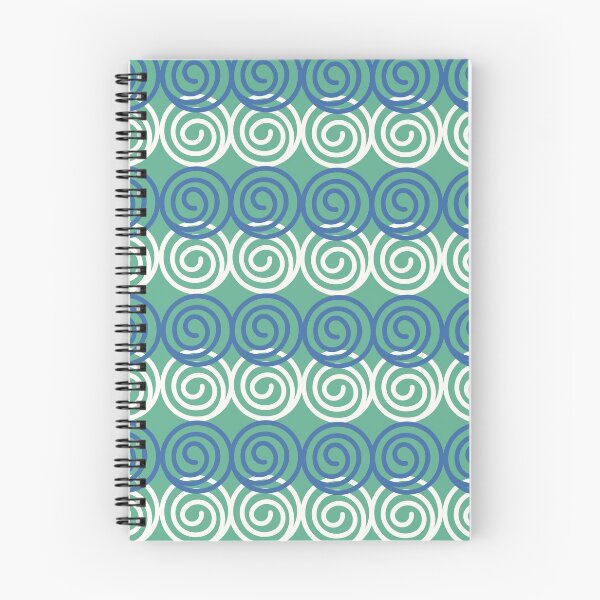 Item preview, Blue and White Swirling Spirals designed and sold by ckylin.