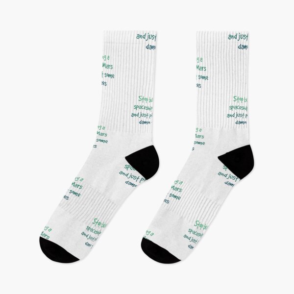 Item preview, Stop building a spaceship to Mars and plant some damn trees  Environmental activism and conservation green text design designed and sold by TheGeoShop.