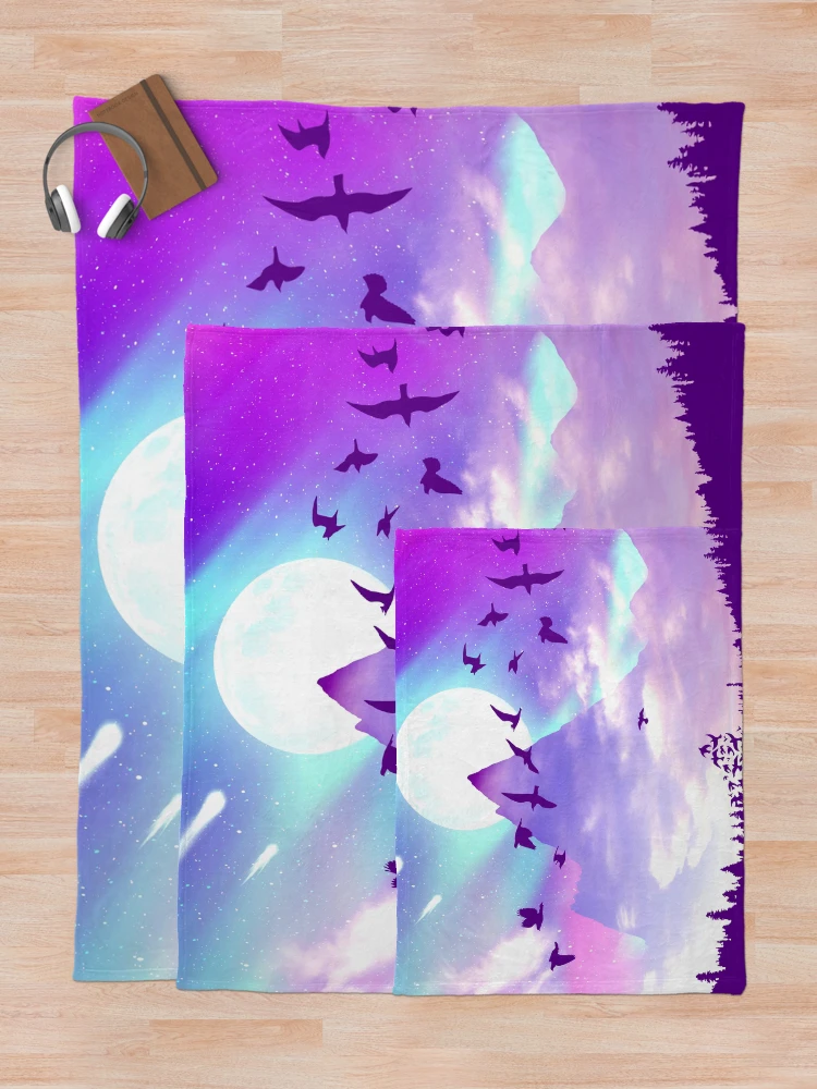 Thumbnail 5 of 6, Throw Blanket, Colorful Soar designed and sold by Mandala Of Life.