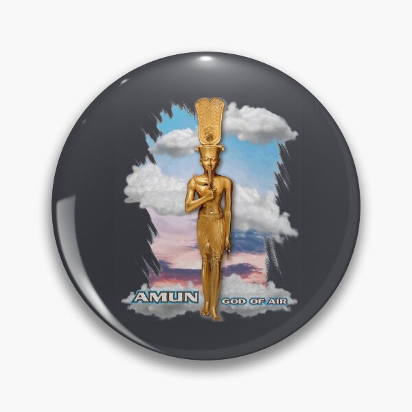Item preview, Amun Egyptian God with Text Premium  designed and sold by Montecinostamps.
