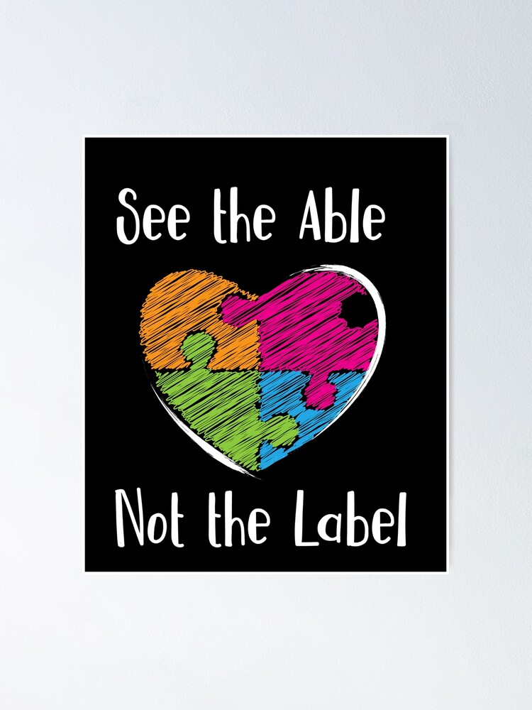 See The Able Not The Label Shirt Cute Autism Awareness See The Able Not The Label Shirt Cute Autism Awareness