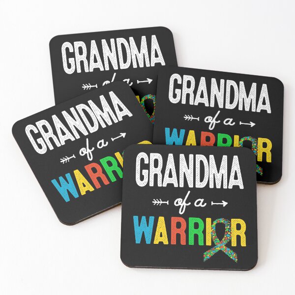 Item preview, Grandma Of A Warrior Autism Awareness Support T-Shirt designed and sold by HammonArt.