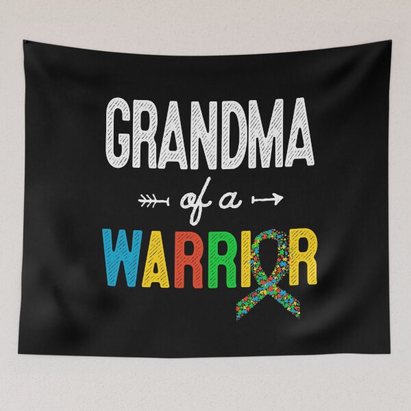 Item preview, Grandma Of A Warrior Autism Awareness Support T-Shirt designed and sold by HammonArt.