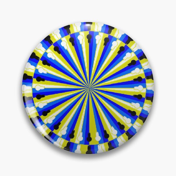 Illusion Pattern - Optical Illusion Spinner Pin