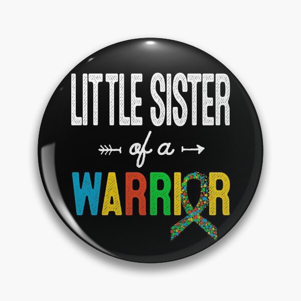 Item preview, Little Sister Of A Warrior Autism Awareness Support T-Shirt designed and sold by HammonArt.