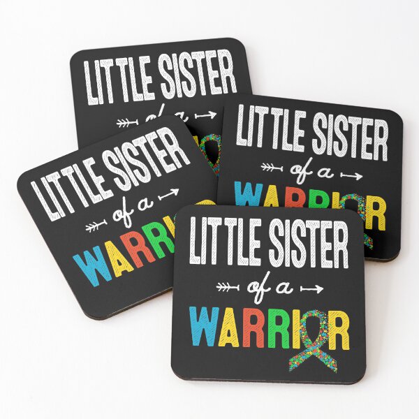 Item preview, Little Sister Of A Warrior Autism Awareness Support T-Shirt designed and sold by HammonArt.