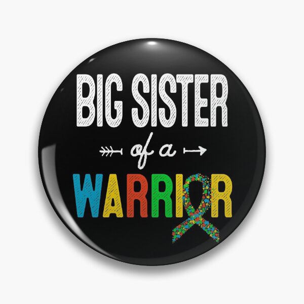 Item preview, Big Sister Of A Warrior Autism Awareness Support T-Shirt designed and sold by HammonArt.