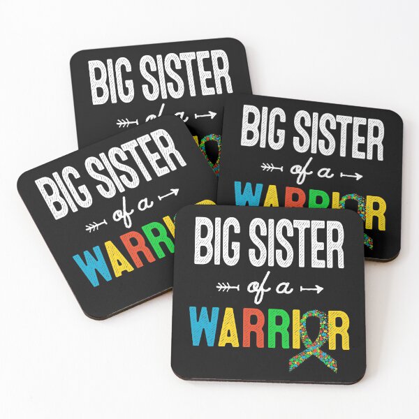 Item preview, Big Sister Of A Warrior Autism Awareness Support T-Shirt designed and sold by HammonArt.