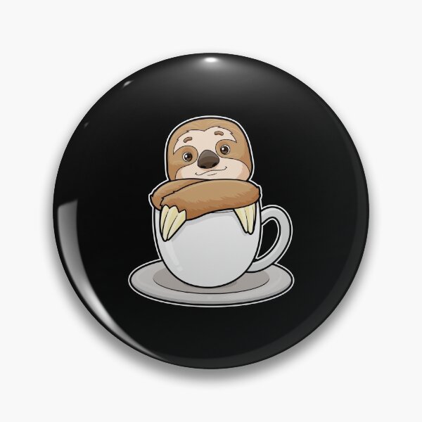 Item preview, Sloth with Cup of Coffee designed and sold by Snabdesign84.