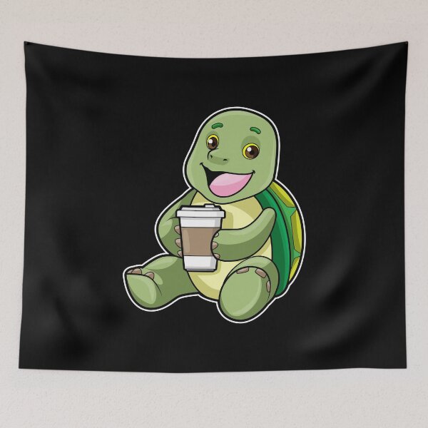 Item preview, Turtle with Shell & Coffee to go designed and sold by Snabdesign84.