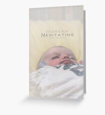 Morgan Meditating 2 © Vicki Ferrari Greeting Card