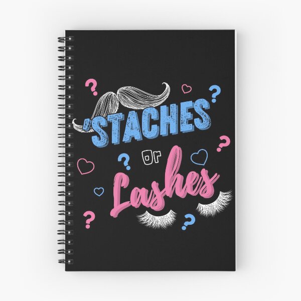 Item preview, 'Staches Or Lashes Gender Reveal Baby Shower Design designed and sold by modernfamgear.