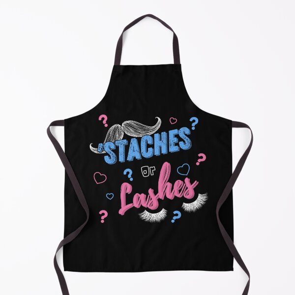 Item preview, 'Staches Or Lashes Gender Reveal Baby Shower Design designed and sold by modernfamgear.