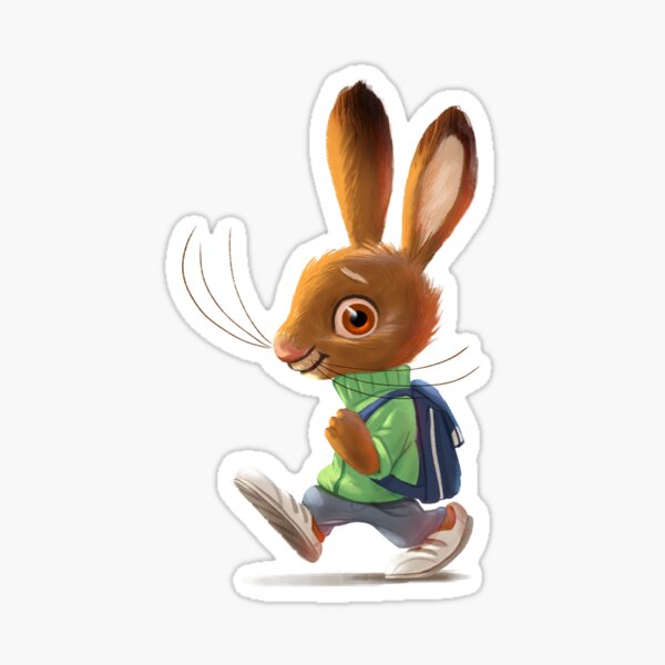 The Easter bunny goes to school Sticker