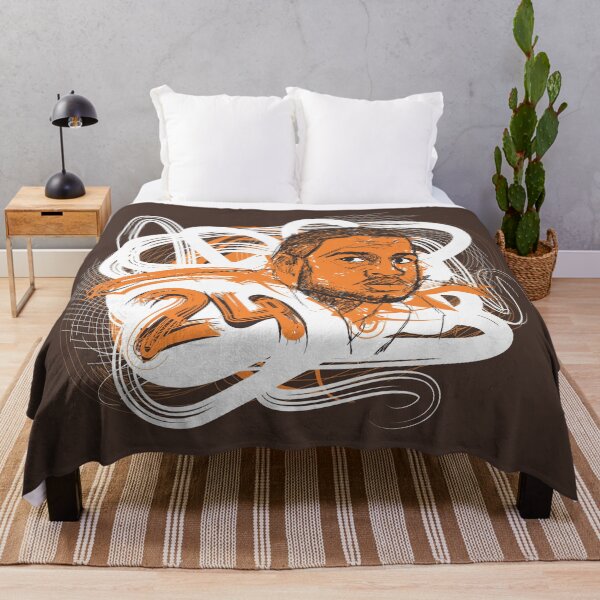 Item preview, Nick Chubb From Browns Portrait With Brown Background designed and sold by Hit-Fun.