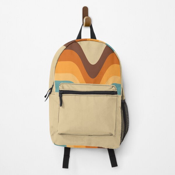Item preview, 70s 70’s Stripes Brown Orange Yellow Cream Beige Tan Blue designed and sold by ShamusSleuth.