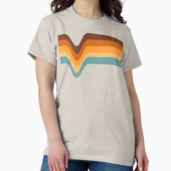Item preview, 70s 70’s Stripes Brown Orange Yellow Cream Beige Tan Blue designed and sold by ShamusSleuth.
