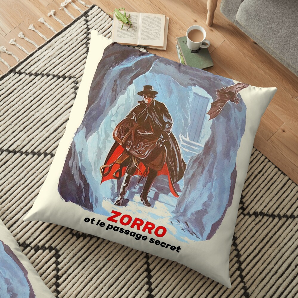 Zorro, the masked vigilante ... Floor Pillow