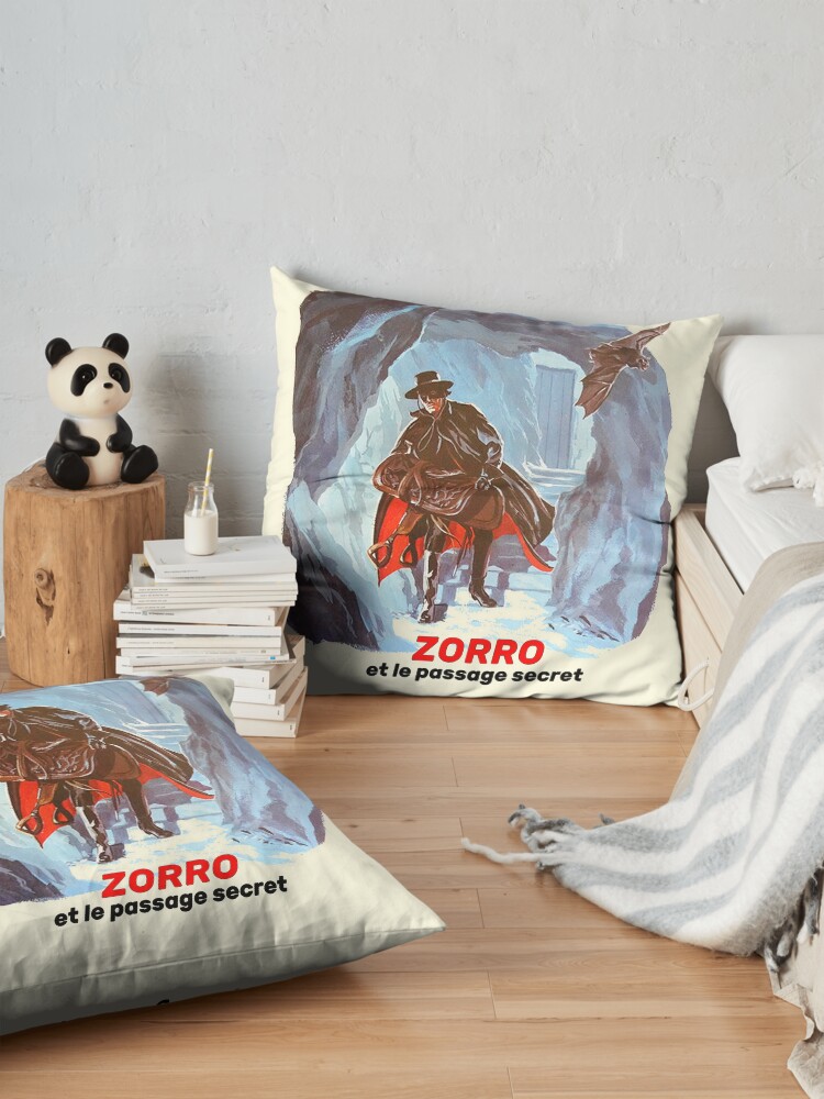 Alternate view of Zorro, the masked vigilante ... Floor Pillow