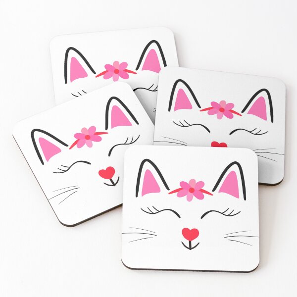 Item preview, Cute cat with red nose | Kitten face  designed and sold by Mixture-DESIGN.