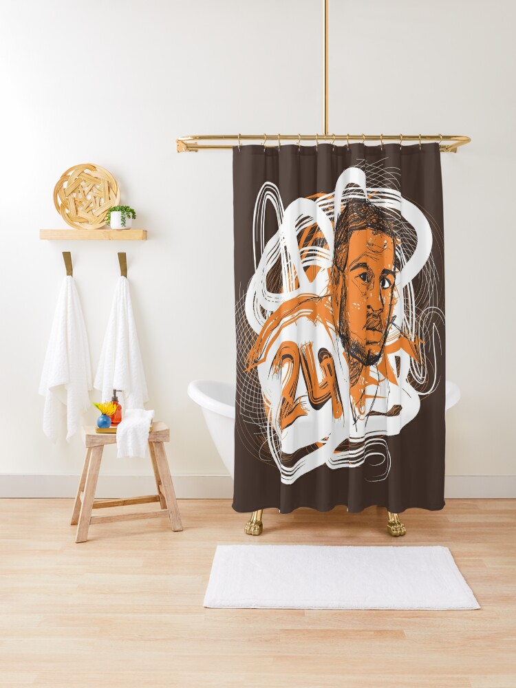 It's Nick Chubb time for Cleveland Browns fans Shower Curtain for