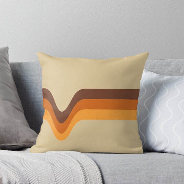 Aperçu de l'œuvre 70s 70's Stripes Marron Orange Jaune créée et vendue par ShamusSleuth.