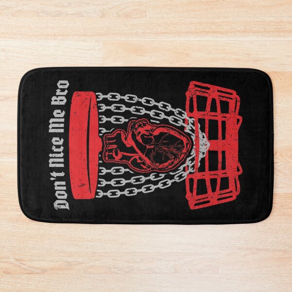 Item preview, Don't Nice Me Bro Disc Golf Player Basket Anatomical Heart designed and sold by GrandeDuc.