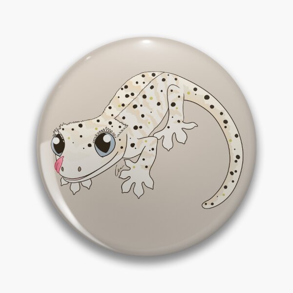 Item preview, Crested Gecko, White Dalmatian with yellow spots designed and sold by anacecilia.