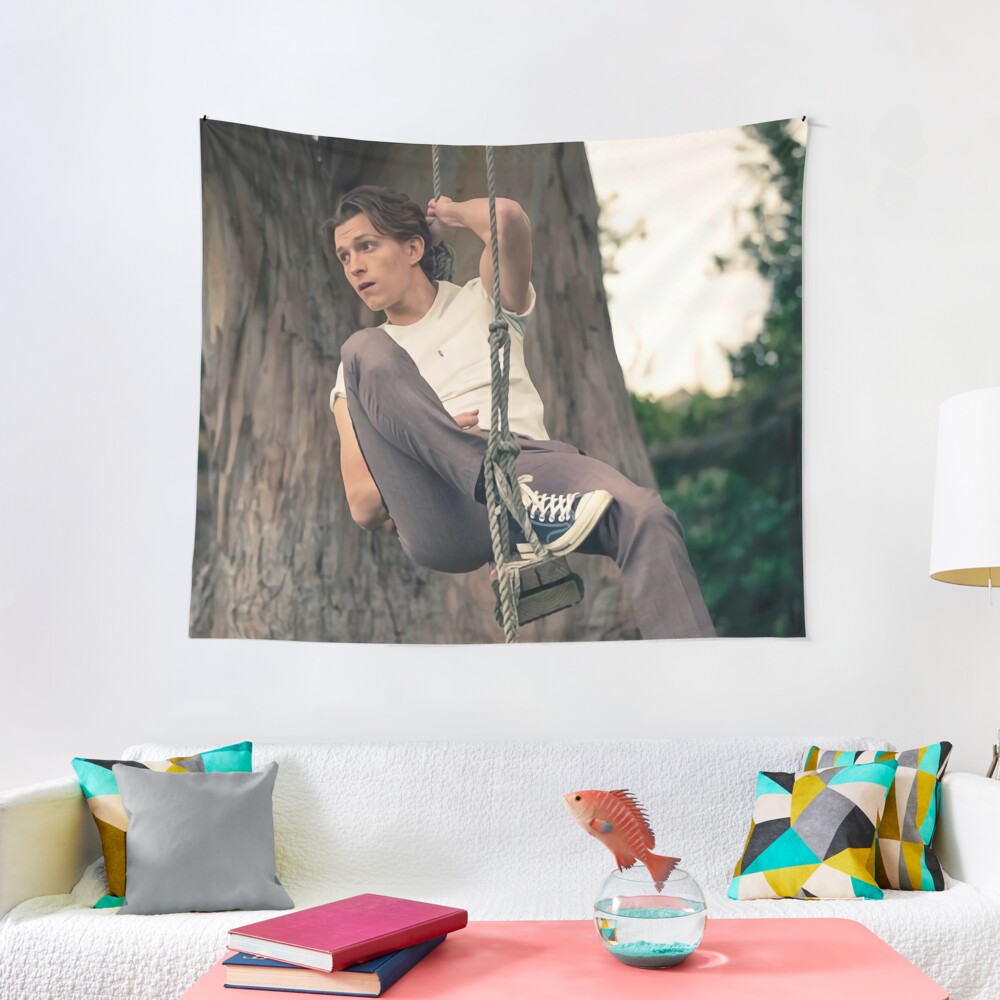 Disover Tom Holland on the Swing Tapestry