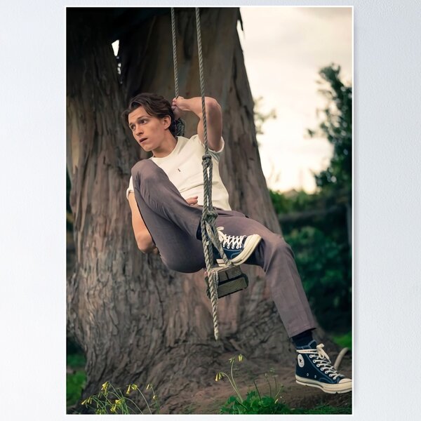 Aperçu de l'œuvre Tom Holland sur la balançoire créée et vendue par JackProfit.