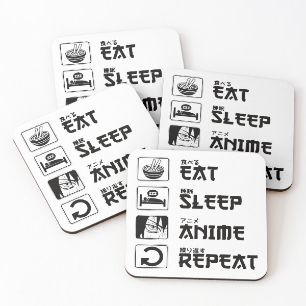 Item preview, Eat Sleep Anime Repeat designed and sold by ubantee.