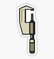 Caliper Isolated Retro Sticker