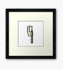 Caliper Isolated Retro Framed Print