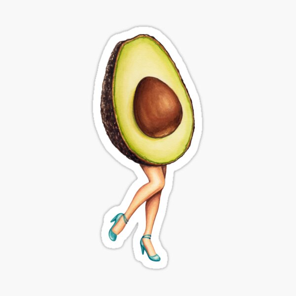 Fruit Stand - Avocado Girl Sticker