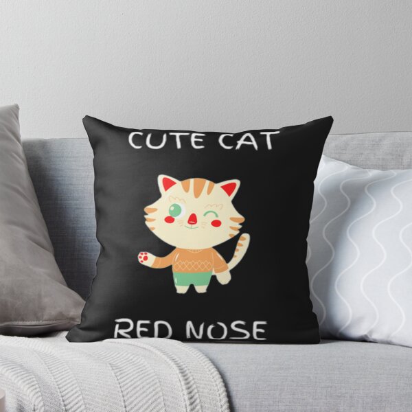 Item preview, Cute Cat With Red Nose designed and sold by kevstore.