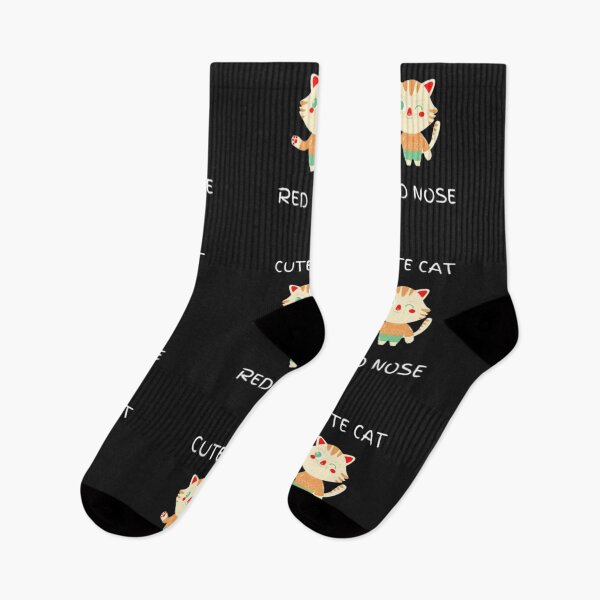Item preview, Cute Cat With Red Nose designed and sold by kevstore.