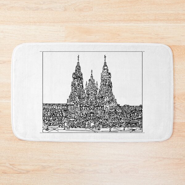 Item preview, Camino de Santiago Cathedral of Compostela Galicia, Urban Sketchers Spain designed and sold by cachaldora.