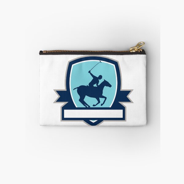 Item preview, Polo Player Riding Horse Crest Retro designed and sold by patrimonio.