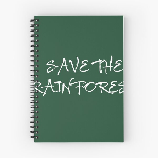 Item preview, Save the rainforest simple white text Environmental activism and conservation design designed and sold by TheGeoShop.