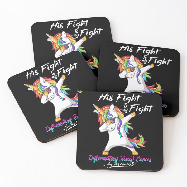 Item preview, Unicorn His Fight Is My Fight Inflammatory Breast Cancer Awareness designed and sold by rechardtee.