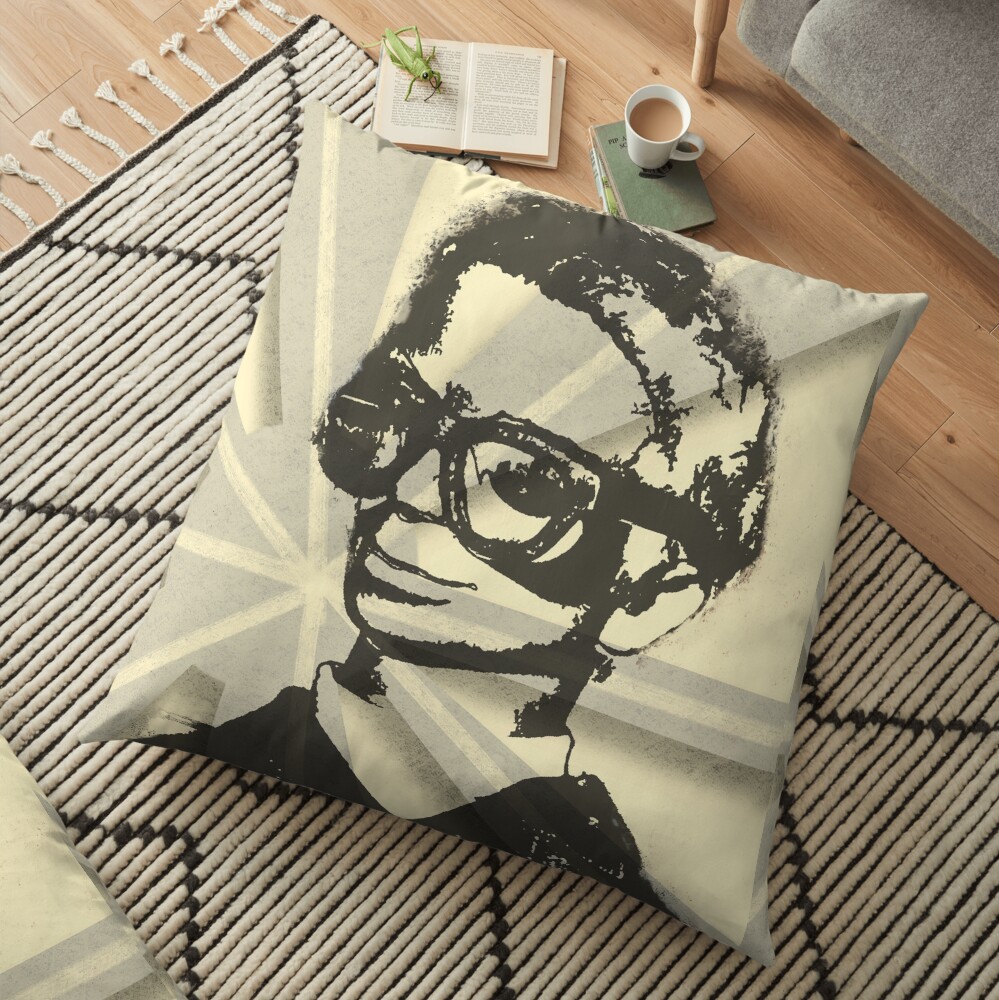 Thunderbirds Brains Spray paint retro style Floor Pillow