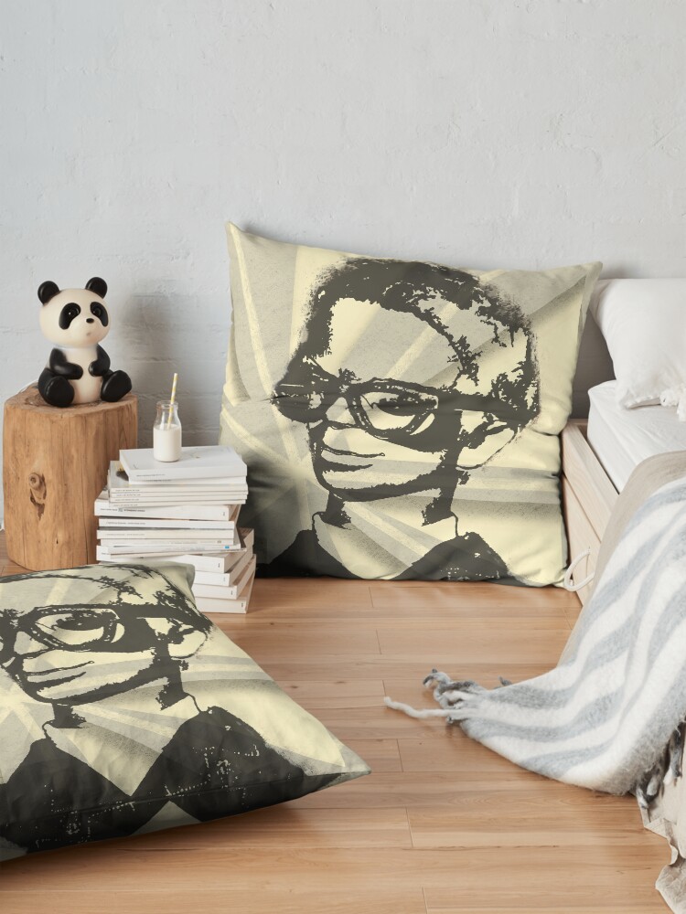 Alternate view of Thunderbirds Brains Spray paint retro style Floor Pillow