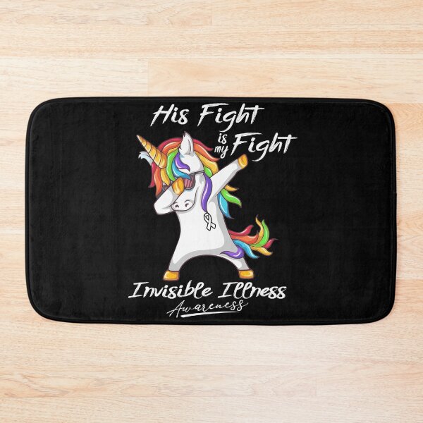 Item preview, Unicorn His Fight Is My Fight Invisible Illness Awareness designed and sold by rechardtee.