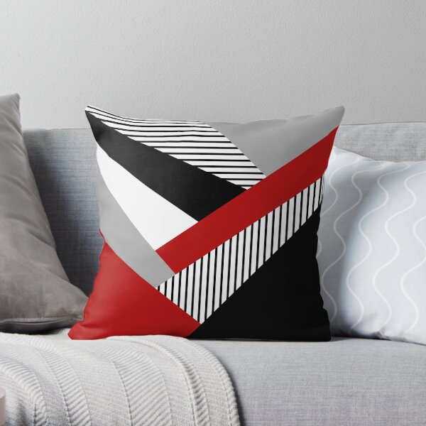 Colorful geometry Throw Pillow