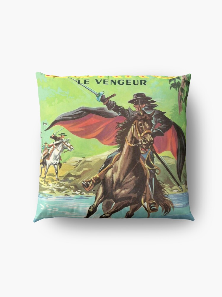 Alternate view of Zorro the masked vigilante ... Floor Pillow