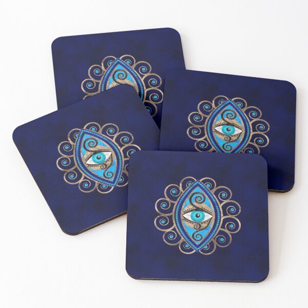 Item preview, Evil Eye Amulet Ornament designed and sold by k9printart.