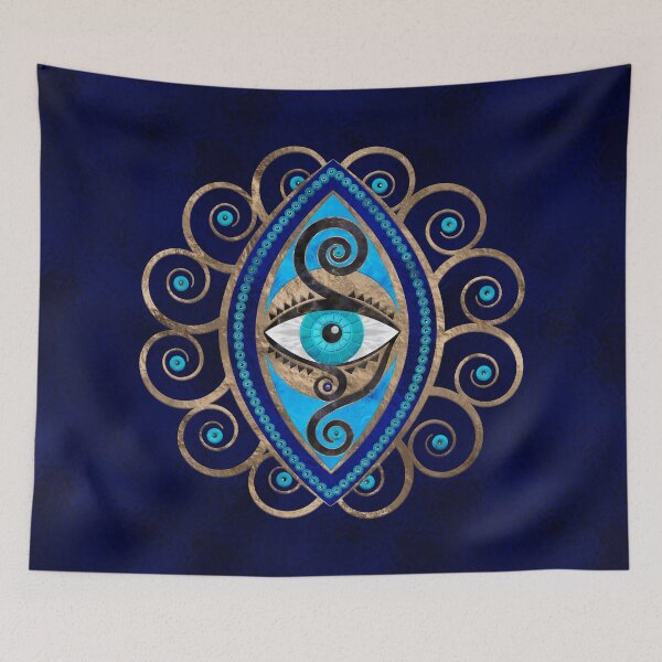 Item preview, Evil Eye Amulet Ornament designed and sold by k9printart.