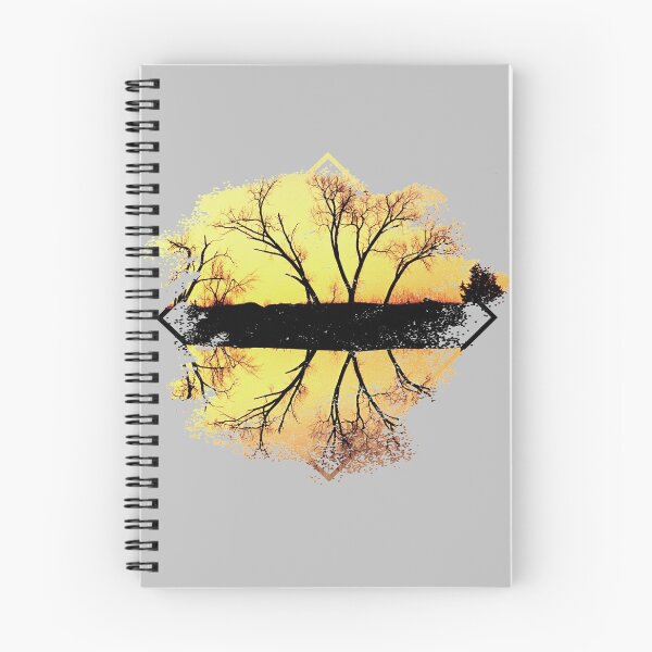 Item preview, Brushstroke trees and sunset designed and sold by BorneowithLove.