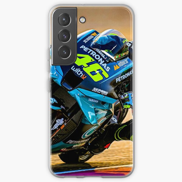 Valentino Rossi pilote sa moto MotoGP 2021 Coque souple Samsung Galaxy